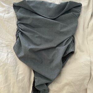 Gray body suit